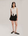 Falda Cargo Beige,NEGRO